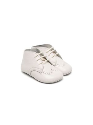 Gallucci Kids perforated-detailing leather sneakers - Neutrals