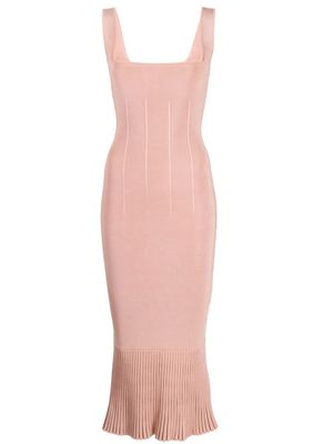 Galvan Atalanta peplum midi dress - Pink
