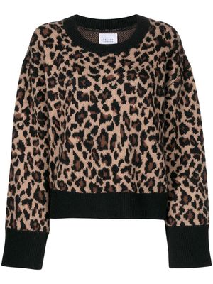 Galvan leopard-print knitted jumper - 966LEOPARD