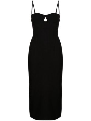 Galvan London Amelia sleeveless dress - Black