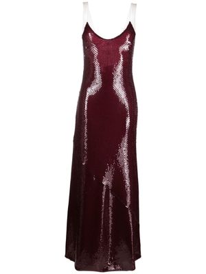 Galvan London Beating Heart sequin-embellished gown - Red