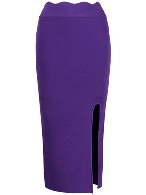 Galvan London Delia high-waisted skirt - Purple