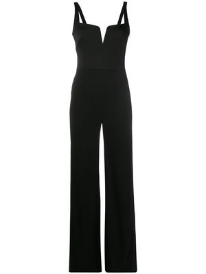 Galvan London Eclipse flared jumpsuit - Black