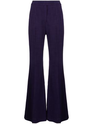 Galvan London flared tailored trousers - Purple