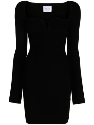 Galvan London Gaia sweetheart-neck minidress - Black