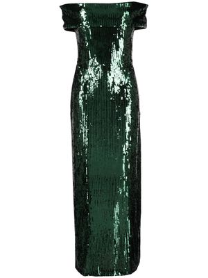 Galvan London Glencoe sequin-embellished dress - Green