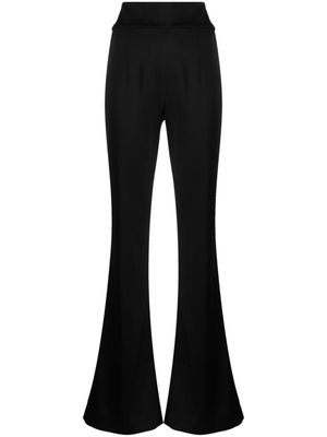 Galvan London high-waisted flared trousers - Black
