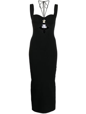 Galvan London Kali cutout-detail dress - Black