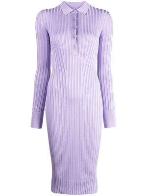Galvan London Rhea Lounge Henley dress - Purple