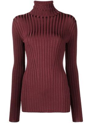 Galvan London Rhea roll-neck jumper - Purple