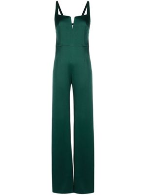 Galvan London wide-leg corset jumpsuit - Green