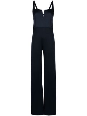 Galvan London wide-leg corset-style jumpsuit - Blue