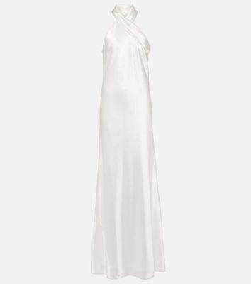 Galvan Pandora satin maxi dress