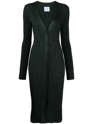 Galvan Rhea cardigan mididress - Green