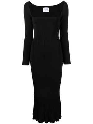Galvan square-neck dress - Black