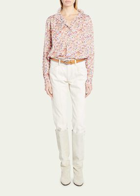 Gamble Floral Collared Blouse