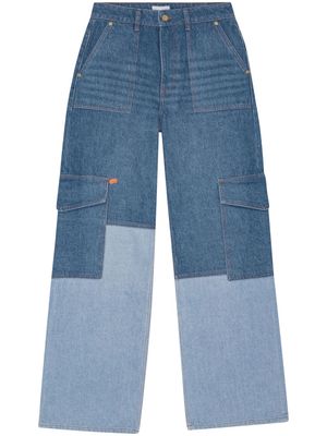 GANNI Angi wide-leg jeans - Blue