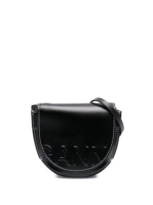 GANNI Banner nano saddle bag - Black