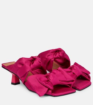 Ganni Bow-trimmed mules