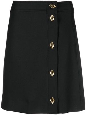 GANNI button-up mini skirt - Black