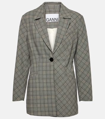 Ganni Checked blazer