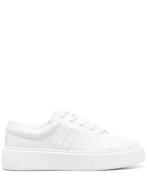 GANNI Court faux-leather sneakers - White
