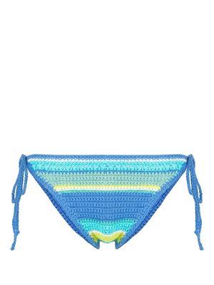 GANNI crochet bikini bottoms - Blue