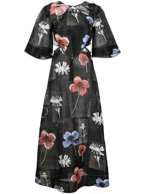 GANNI floral-print maxi dress - Multicolour