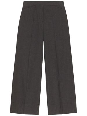 GANNI high-waist tailored trousers - Black