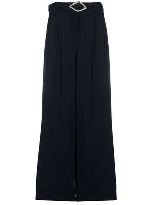 GANNI high-waisted tailored trousers - Blue