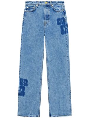 GANNI Izey patchwork jeans - Blue
