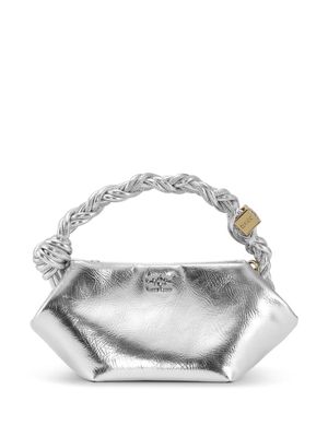 GANNI mini Bou metallic bag - Silver