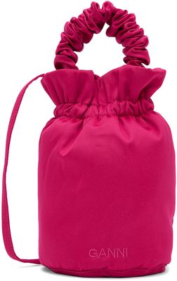 GANNI Pink Occasion Top Handle Bag
