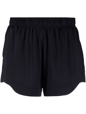 GANNI recycled draped shorts - Black