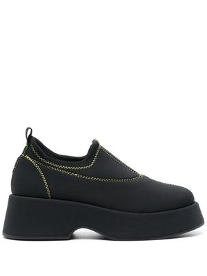 GANNI retro flatform shoes - Black
