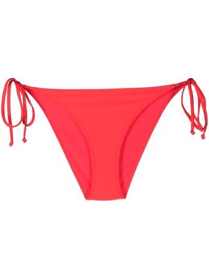 GANNI side-tie bikini bottoms - Red