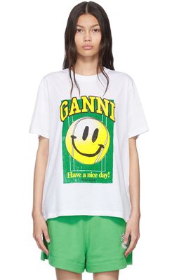 GANNI SSENSE Exclusive White T-Shirt