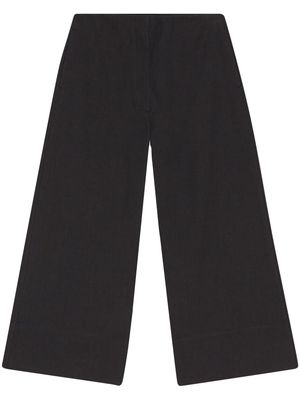 GANNI straight-leg trousers - Black