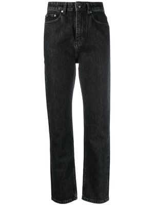 GANNI Swigy straight-leg jeans - Black