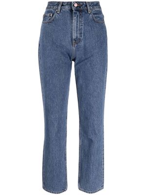 GANNI Swigy straight-leg jeans - Blue