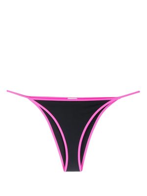 GANNI two-tone thong bikini bottoms - Pink