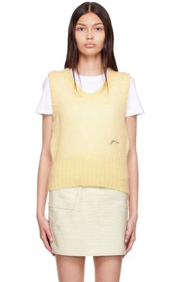 GANNI Yellow Wool Vest