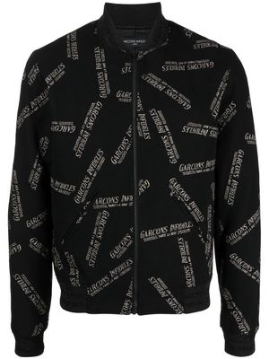 Garçons Infidèles logo-print bomber jacket - Black