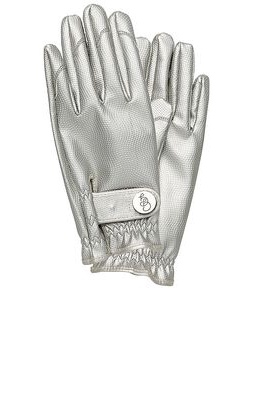 Garden Glory Medium Gardening Glove in Metallic Silver