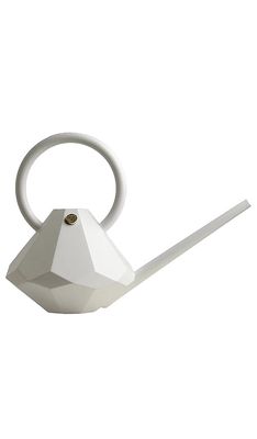 Garden Glory Small Diamond Watering Can in White.
