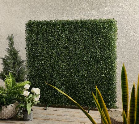 Garden Reflections 46"x 46" x 3.5" Foldable Boxwood Fence