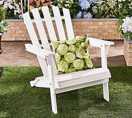 Garden Reflections Outdoor Wood Adirondack Foldable Chair