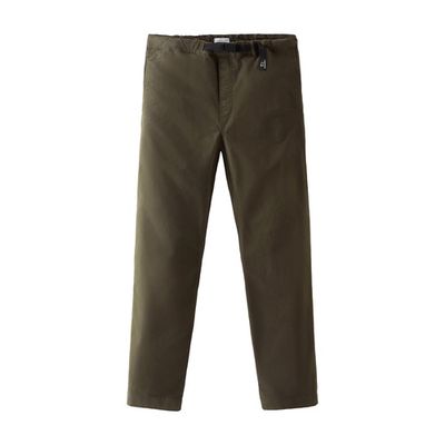 Garment-Dyed Chino Pants in Stretch Cotton Twill