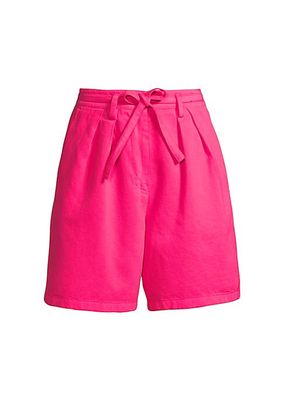 Garment-Dyed Pinched Bermuda Shorts