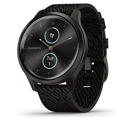 Garmin Vivomove Hybrid Smartwatch with Woven Ny lon Band